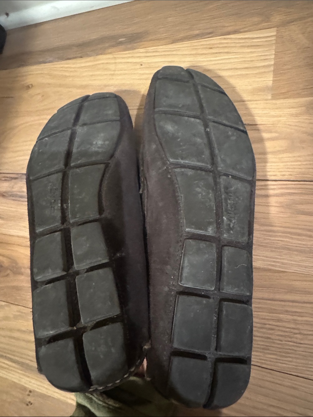 Prada Dark Brown Suede Moccasin Slip-Ons - Picture 11 of 11